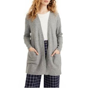 Madewell Grey Ryder Longline Cardigan Sweater Wool Alpaca Blend size medium